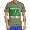 Top Tees Workout For Unisex Oneck Tshirt Cotton Just A Boy Who Loves Garbage Trucks Basic For Unisex Top Tees Plus Size Tshirt