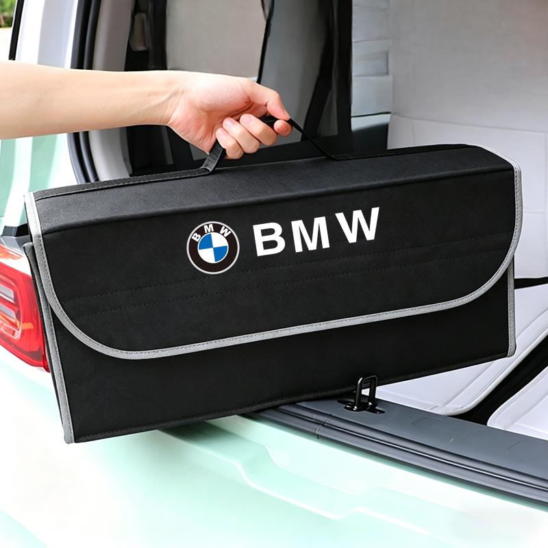 NNEJ4 Felt Cloth Car Trunk Storage Box For BMW Mini Cooper One JCW F54 F55 F56 F57 F60 Foldable Organizer Case Car Supplies keychain