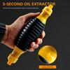 Siphon Hand Pump, Portable High Flow Manual Car Fuel Transfer Pump with 3.2 Ft Syphon Hose for