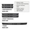 Carbon Fiber Car Door Threshold Protector Stickers Auto Interior Accessories For Vauxhall VXR8 Astra Zafira Vectra Tigra Corsa D
