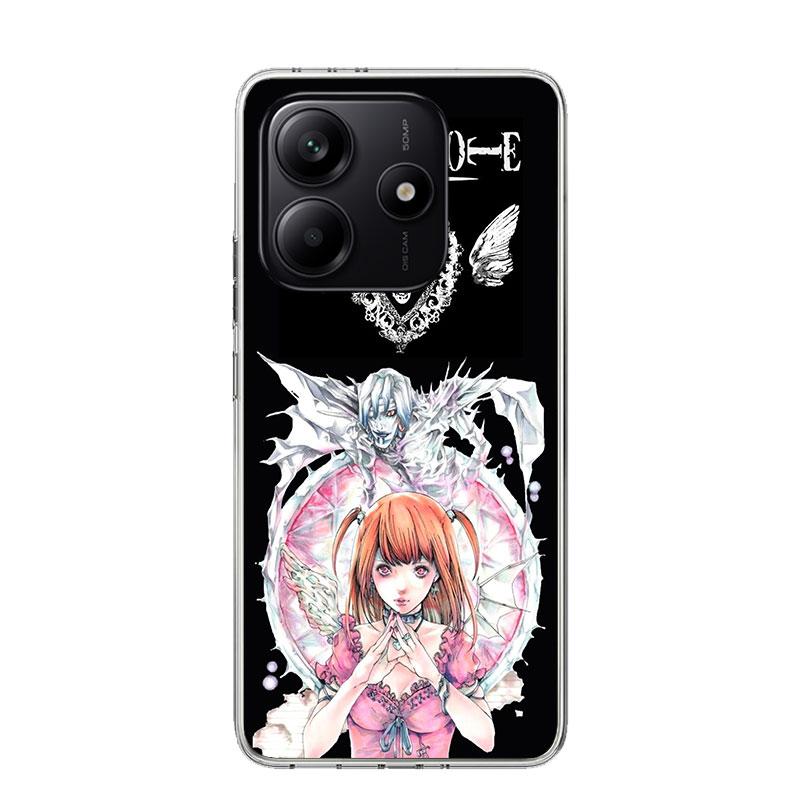 N-Note D-Death MisaMisa Phone Case For Xiaomi Redmi Note 13 14 15 Pro Plus 12S 12 14S 11S 11E 10 10S 11 11T 5G 4G Cover Coque Re