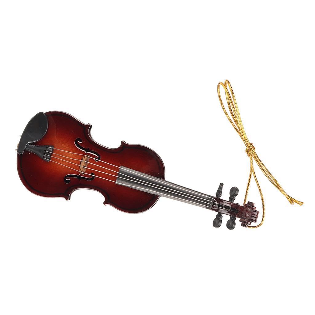 Miniatur Violine Hängendes Ornament Harz Umwelt Schönes tragbares Mini Musikinstrument