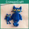 Picture Book Children Pete The Cat Plush Cute Blue Cat Comfort Doll Holiday Gift