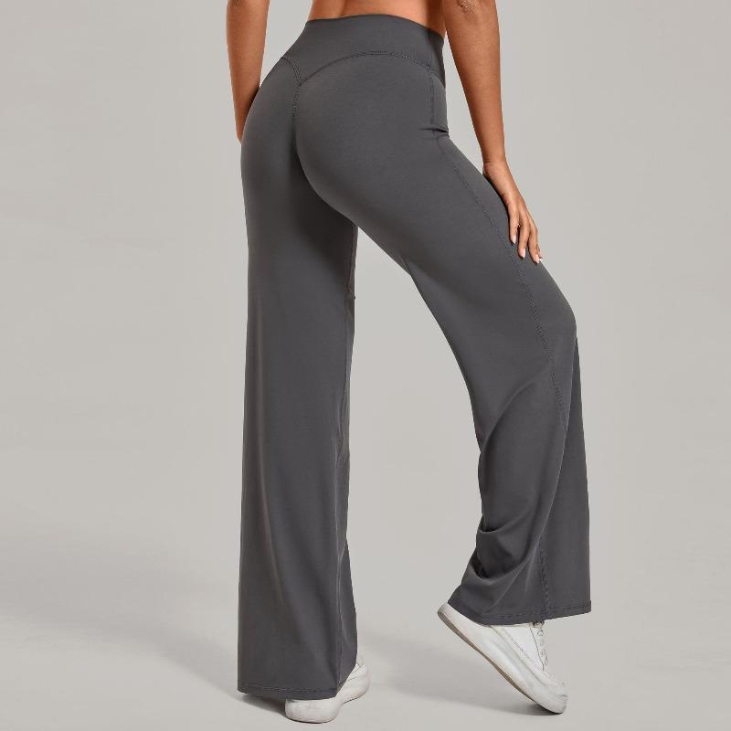 Merganser Pilates Straight Yoga Pants Versatile Loose Wide Leg Pants Running Sports Fitness Buttocks Long Pants
