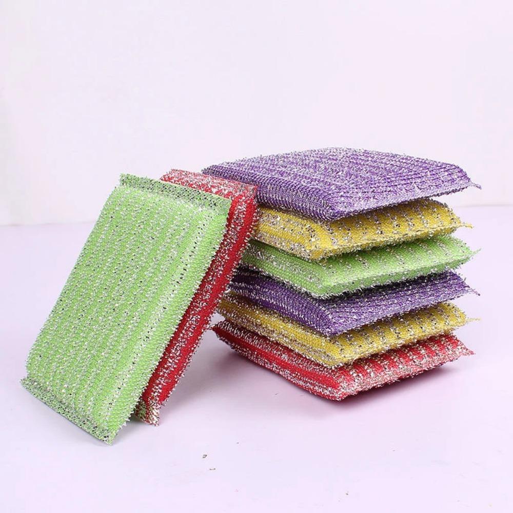 5/10Pcs Double Side Dishwashing Sponge Non Scratch Scouring Sponge Pan Pot Wash Sponges Home Kitchen Thickened Dish Cleaning Sponge Rags