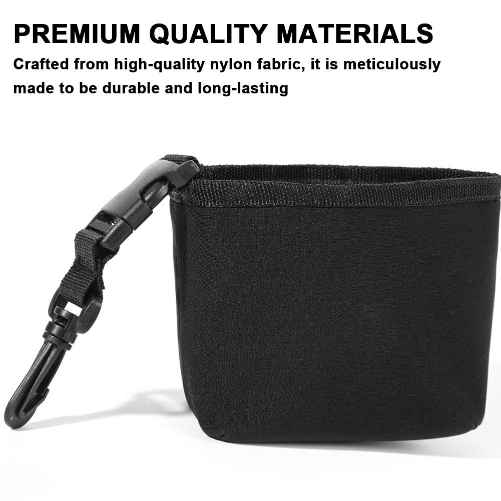 Golfschläger- und Ballreinigungstasche, tragbare Golfschläger-Kulturtasche, Wischtasche mit abnehmbarem Clip, Fleece