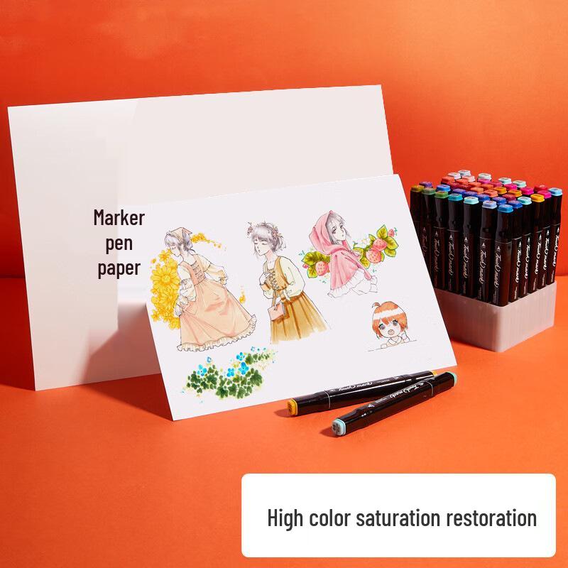

A3 & A4 Non-Bleeding Marker Paper for Art & Acrylics, Hand-Painted Newsprint, 8K Drawing & Painting Sheets A4