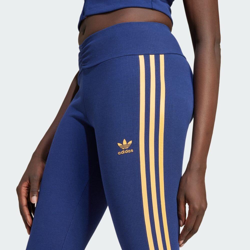 adidas Originals Side Stripe Slim Flare Casual Pants Women Bottoms Navy JG8045