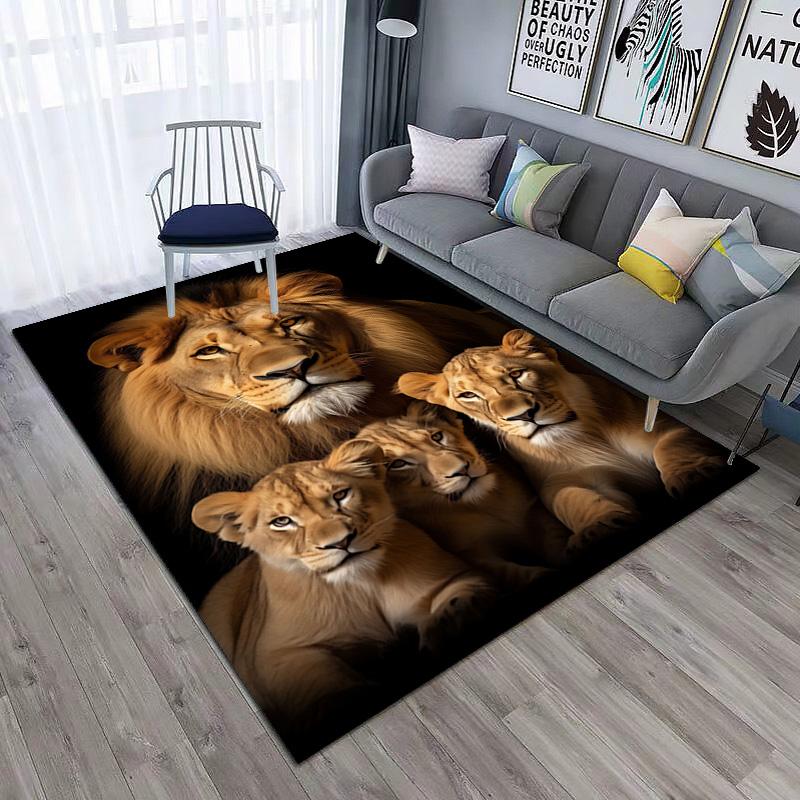 Wild Bears Mountainous Terrain Carpet Is Suitable For Living Room And Bedroom Doormats Office Balcony Decorative Carpet A6