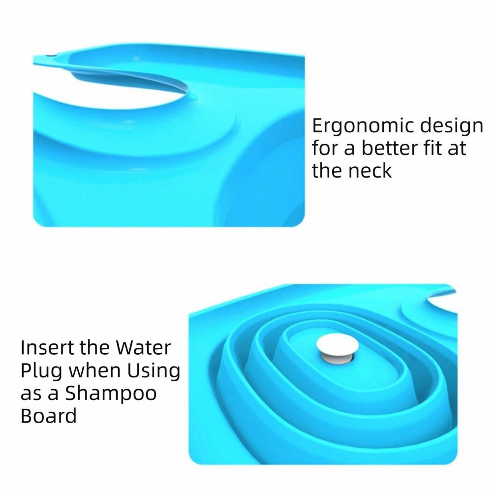 Convenient Hair Wash Tray Upward-looking Hair Washing Sink Foldable Hair Wash Tub  Elderly