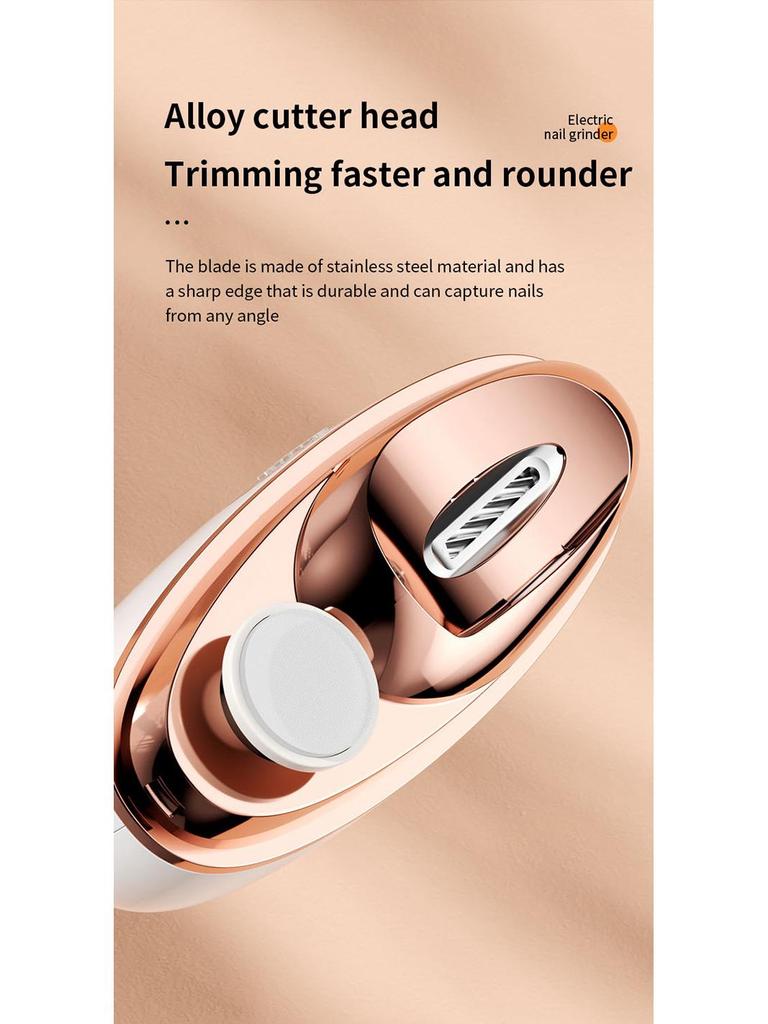 Portable Wireless Electric Nail Clipper and Polisher for Children - Automatic Grinding and Cutting