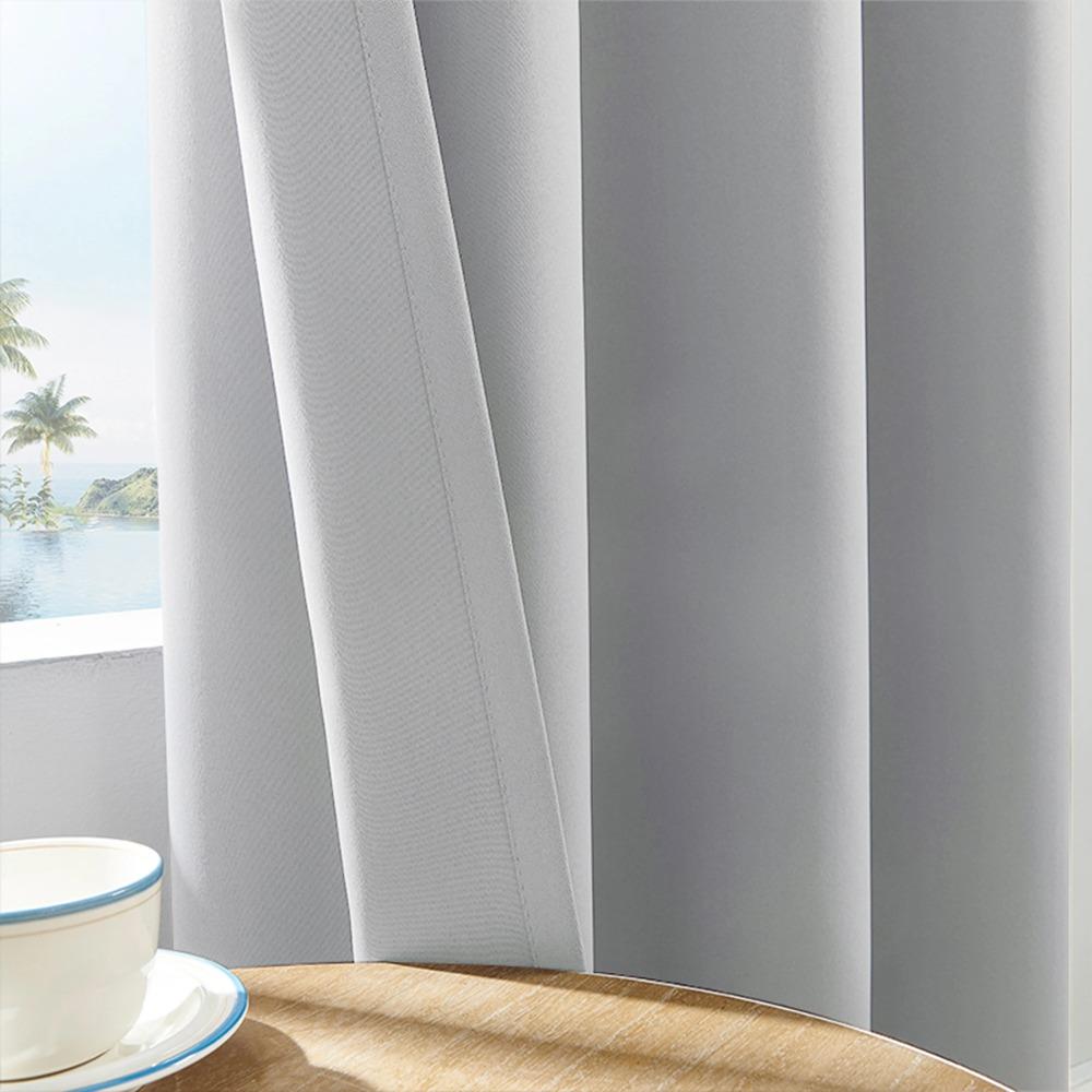 1 Stück modische, schlichte, einfarbige Verdunkelungsvorhänge, blockieren die Sonne, um die Privatsphäre zu schützen, geeignet für Schlafzimmer, Wohnzimmer und Küche