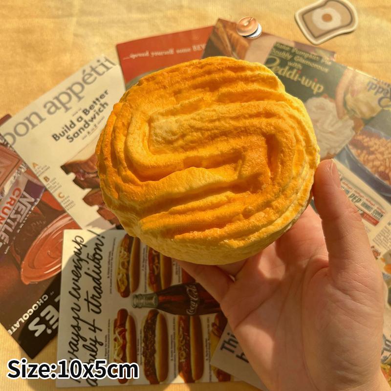 Soft Bread Squishy Stress Relief Fidget Ball Simulated Toast Slow Rising Anti Stress Squeeze Toy Soft Sensory Squishies Gifts