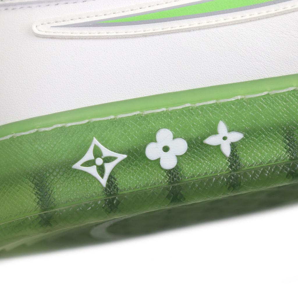 Excellent LOUIS VUITTON Low cut sneakers white leather mens 10 Used