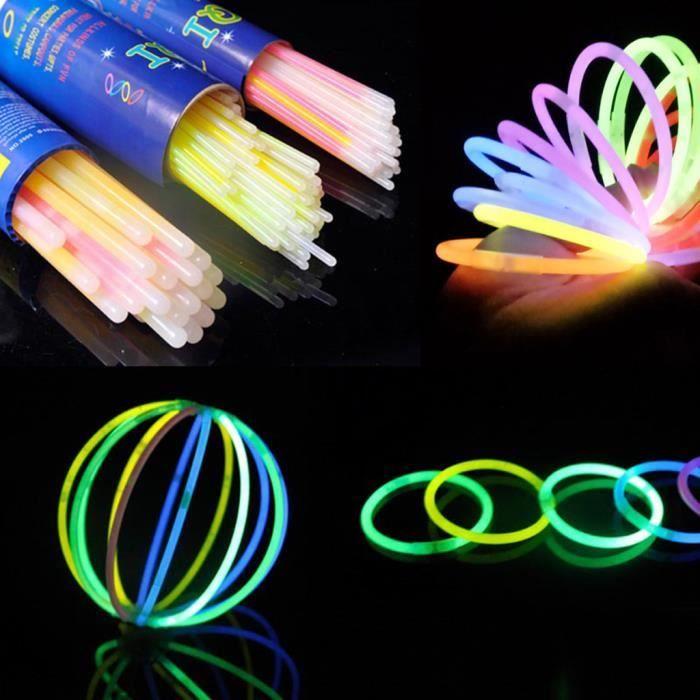 100 Pcs - Light Sticks for the Presidency, Bright Neon, Colorful Bracelets for the Wedding Party, Supp