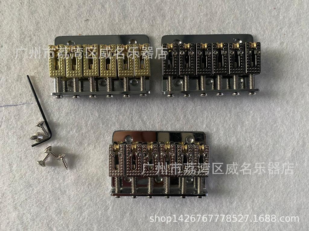 Premium Children's Electric Guitar Accessories: 65mm Roller Saddle Bridge Tailpiece in Silver, Black, Gold.