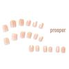 Uñas Postizas Gradiente Blanco Leche - Puntas de Uñas Cortas Portátiles, Sencillas, Elegantes y Desmontables