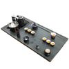 Qianxing Natural Wood Grain Stone Automatic Tea Tray Set