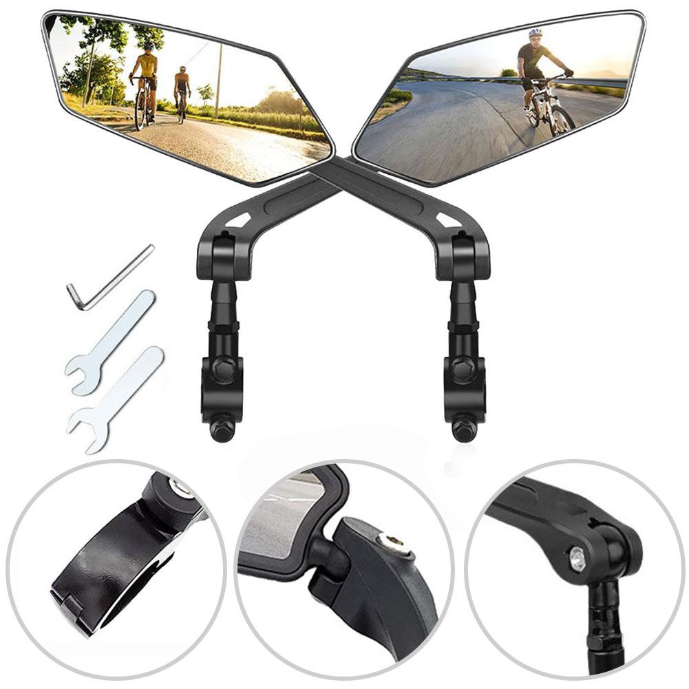 Bicycle Rearview Mirror 360 Rotation Adjustment For Bicycle Electric Bike Reflector Wide Range Back Sight Cycling Accessories