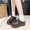 Internet-Berühmtheiten beliebte dicksohlige Muffin-Baumwollschuhe Damen Saisonmode vielseitig bequem Samt warm Baumwollschuhe