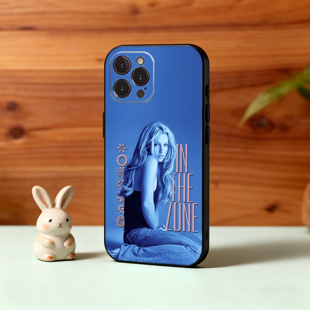 Bellissima Cover per Telefono B-Britney Lucky S-Spears Per iPhone17,16,15,14,13,12Plus,Pro Max,XS,5G Silicone Morbido Copertura Nera