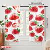 2pc  2D plane printing Curtains Berry Splash Versatile Polyester (without rod) Festive Ldeal for Bedroom   Living Room   Office