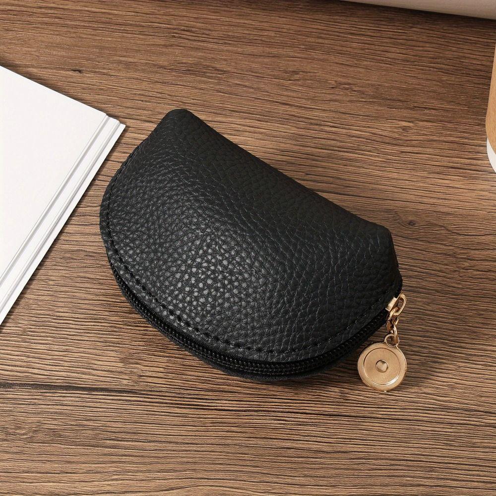 Portable Card Storage Pouch PU Leather Women's Wallet Casual Coin Storage Bag  Women Men