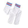 Kids' Breathable Over-the-Knee Football Socks - White Mid-Calf, Summer/Spring, Sweat-Absorbent