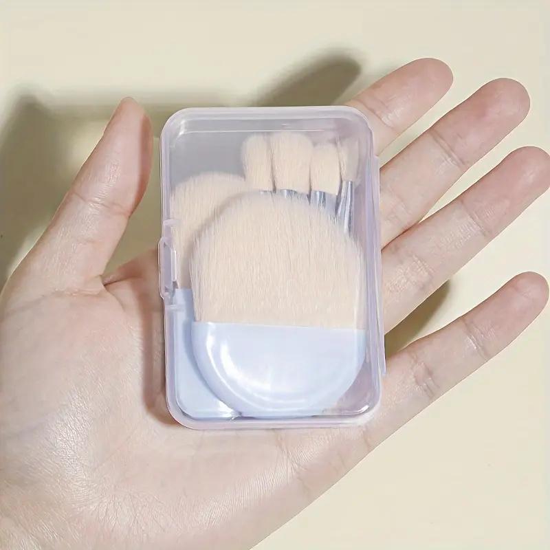 6Pcs Mini Travel Makeup Brushes Set Soft Hair Concealer Brush Beauty Foundation Eye Shadow Brushes Cosmetic Brush Tools With Box
