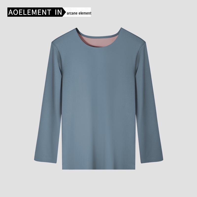 Men's Seamless Thermal Long-Sleeve Shirt for Autumn & Winter