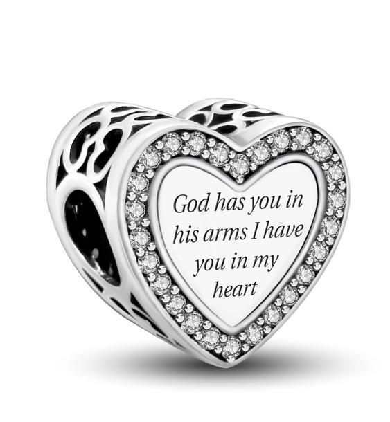 Copper Pendants Zircon Red Love Heart Charms Beads Fit Original Pan Bracelet Bangles Diy Fine Jewelry For Women