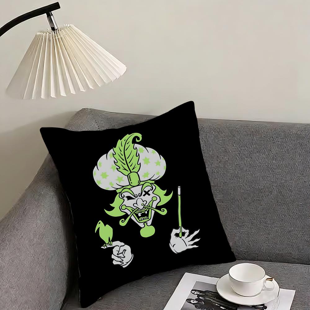 

IInsane ClownN Posse Fashion Cushion Cover Pillowcase Ultra Soft Skin Friendly Fabric Cloud Like Comfort Concealed Zipper 30x30cm