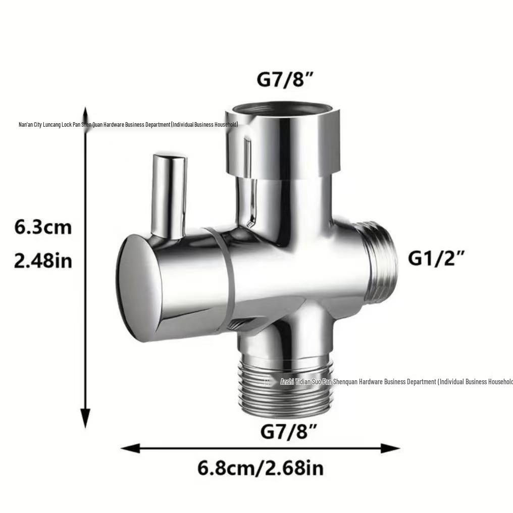 Dual Angle Valve Bidet with High-Pressure Spray Gun for Bathroom & Toilet