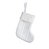Kids' Embroidered White Knit Christmas Stocking - Holiday Decor