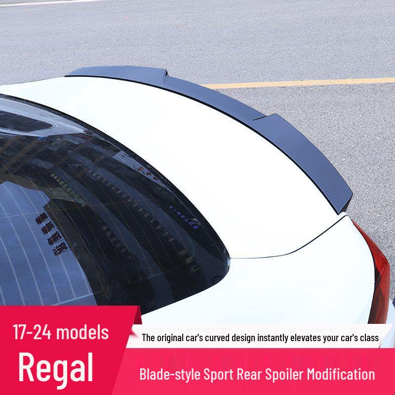 Painted Blade Style Rear Spoiler for Buick New Regal 17-24 Models - No-Drill Installation