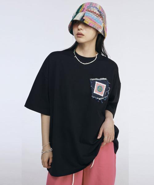 Greatest Denim Patch Tee Black Free