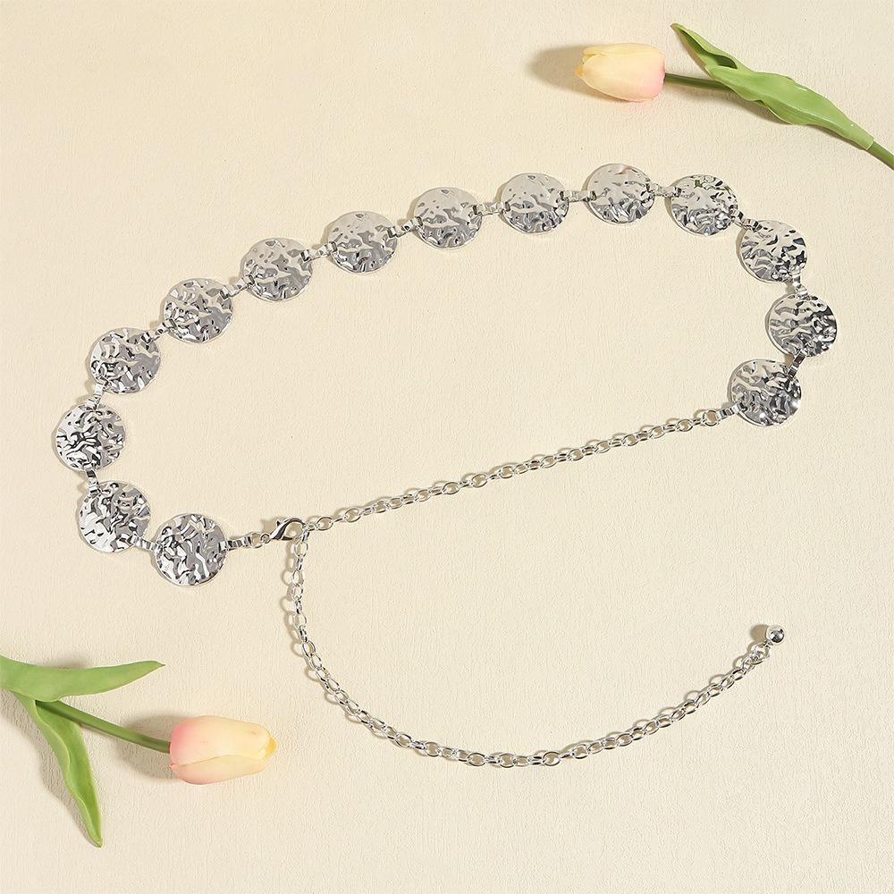 Versatile Punk Waist Chain Luxury Style Dress Waist Chain Simple Metal Waist Chain