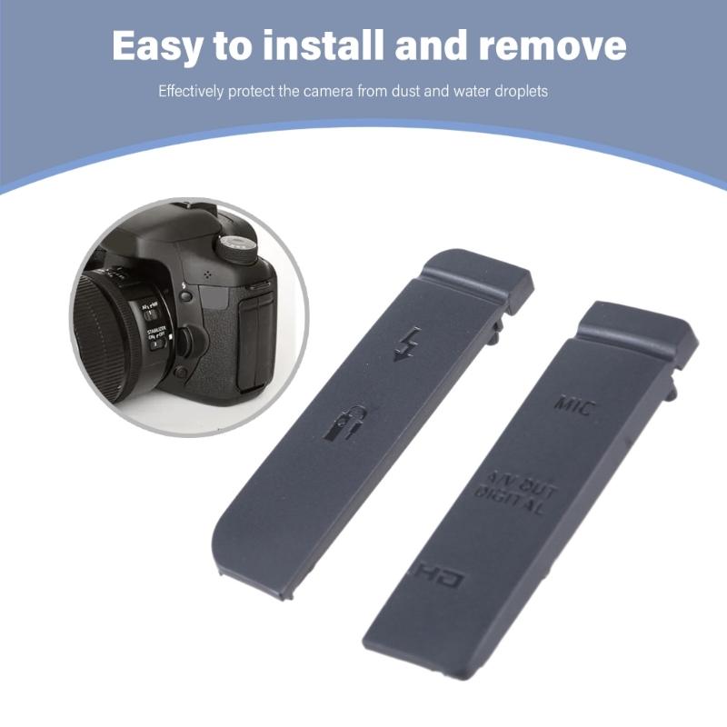 USB Side Rubber Door Cover Port Side Protector Replace for 7D Interfaces Replacement Protective Lid Cover