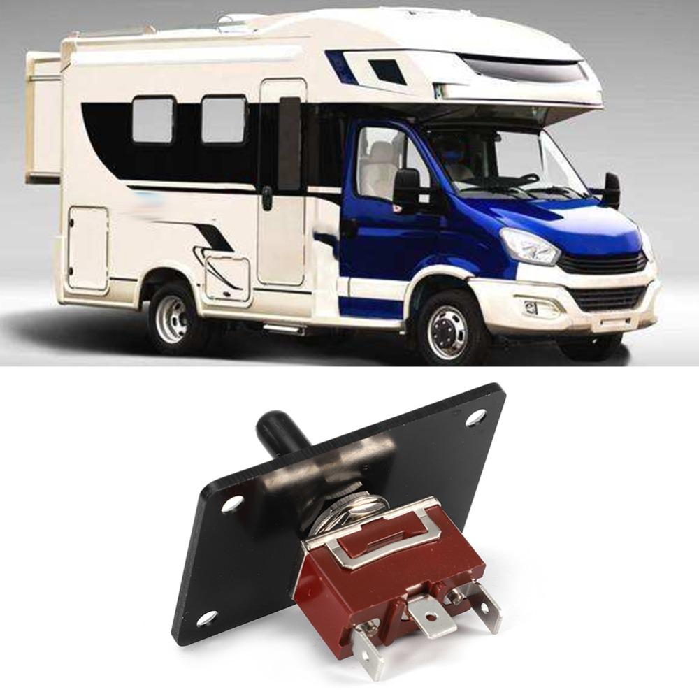 Wytrzymały Panel Sterowania Wciągarką 12V Aluminiowy Wodoodporna Osłona Przełącznik Sterujący Przełącznik Kołyskowy Jacht