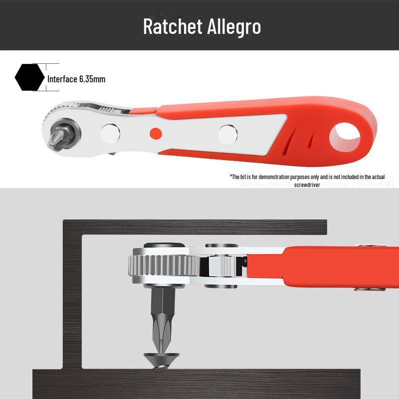 Green Forest Right Angle Ratchet Screwdriver Set with Cross & Flat Heads
