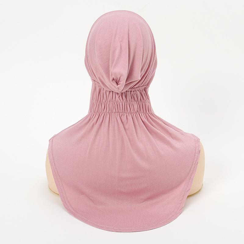 Modal Cotton Jersey Instant Inner Cap Muslim Hijab Bonnet Underscarf Stretchy Turban Headscarf Full Neck Cover Islamic Ninja Hat