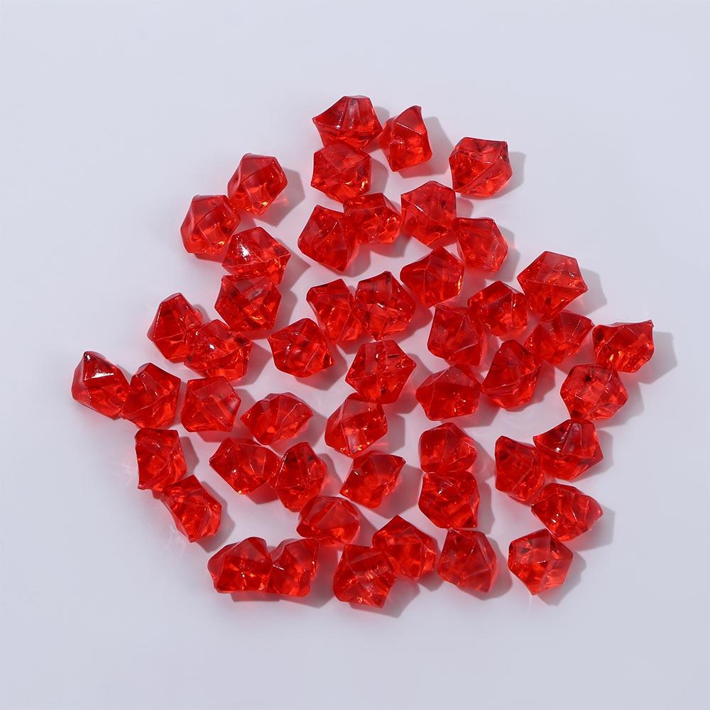 Barevné 50ks/sáček Ozdoby Křišťálové Kostky Ledu Akvarijní Krajina DIY Řemesla Kamínky Umělé Kameny Kočičí Hlava Výplň do Vázy