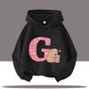 New Children's Cartoon Cute Adorable Big Letters Capibara Autumn Winter Fashion Trend Boys Girls Playful Loose Soft Warm Hoodies