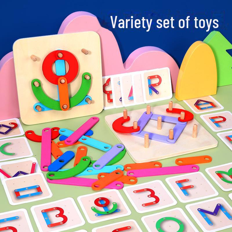 Seven-Layer Wooden Rainbow Stacking Tower - Early Education Toy for Infants