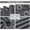 Large Patio Waterproof Outdoor Curtains Eyelet Sun Blocking Garden Thermal Insulated Thick Curtains Gazebo Pergola Window Drapes