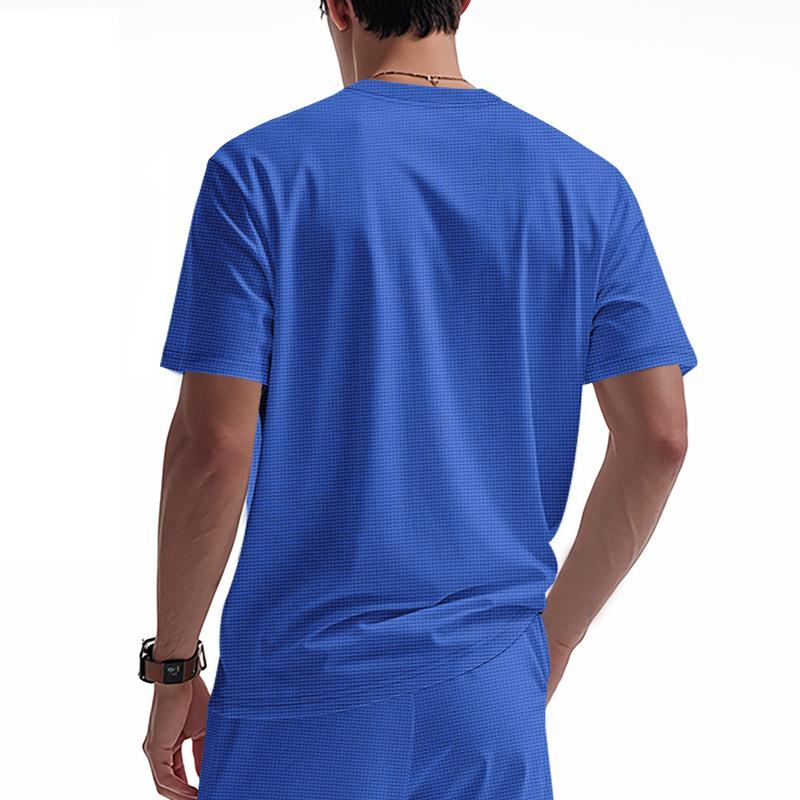 Callaway Embroidered New Summer Men's Loose Waffle Golf Breathable Simple Light Luxury Casual Personalized Short Sleeve