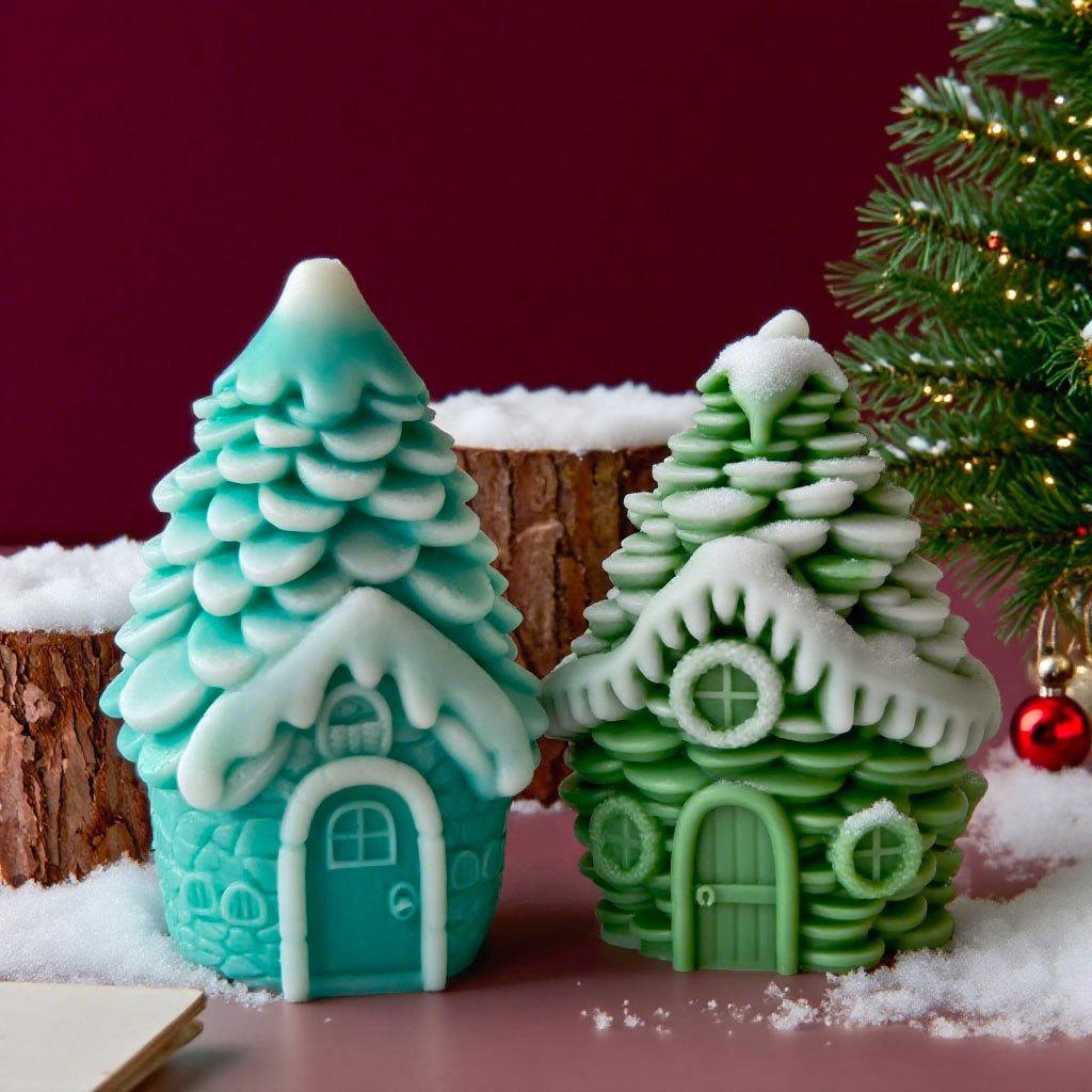 Christmas Candle Mold High-Temperature Resistance Pinecone Silicone Mold Handmade Candle Mold Elastic For Plaster Decorations
