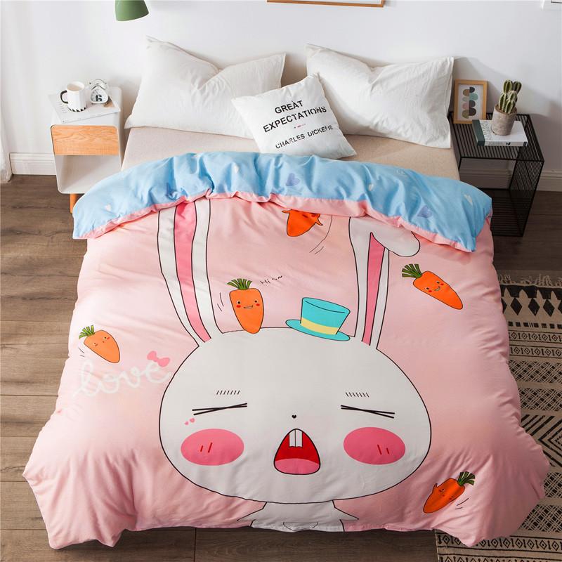 1Pcs Cartoon Dinosaur Duvet Cover 100% Cotton Skin-friendly Breathable Zipper Quilt Cover for Kids Boys Girls Bedroom Decor