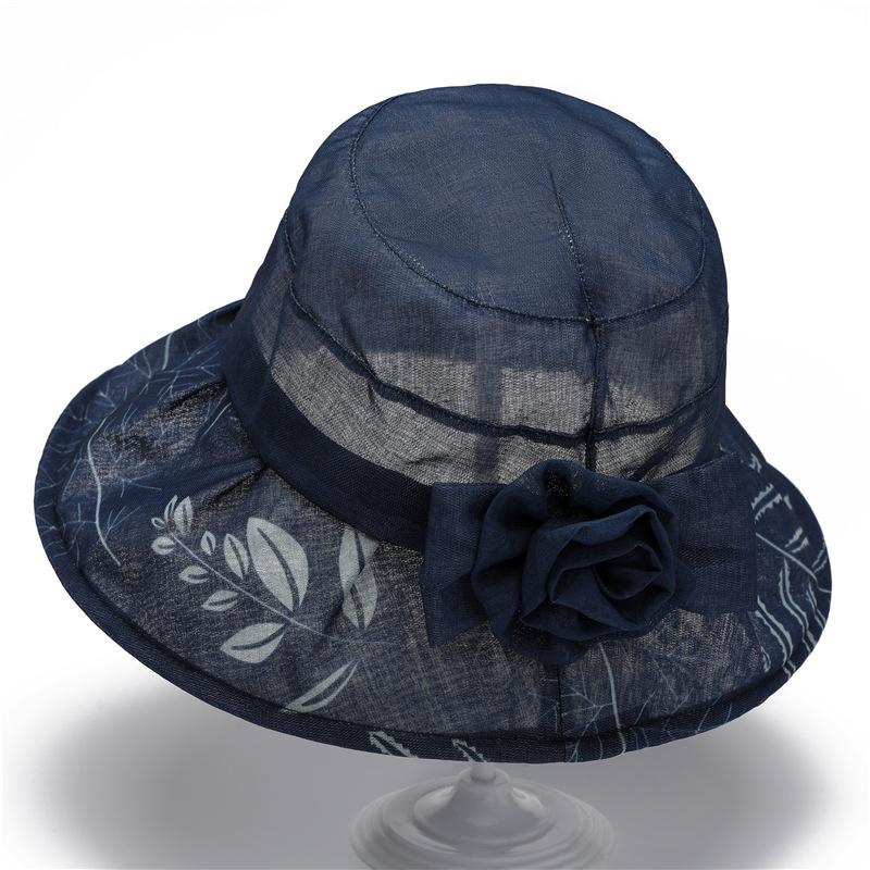 Summer Hat Grandma Sun Protection Sun Hat Cool Hat Thin Breathable Basin Hat