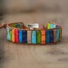 Weiya Wish Emperor Stone & Cowhide Bracelet